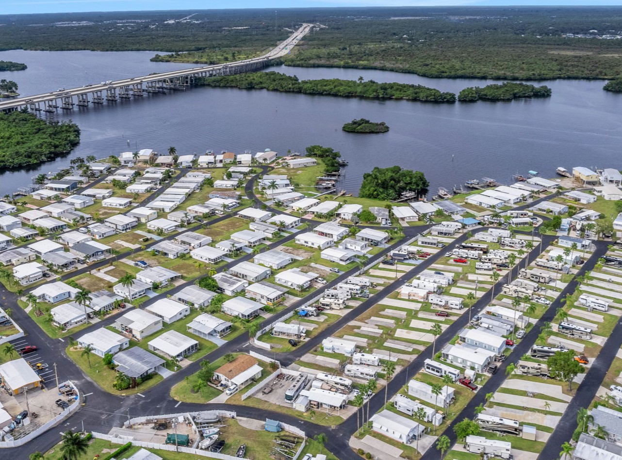 Newby Aerial-resized Mobile Home Park